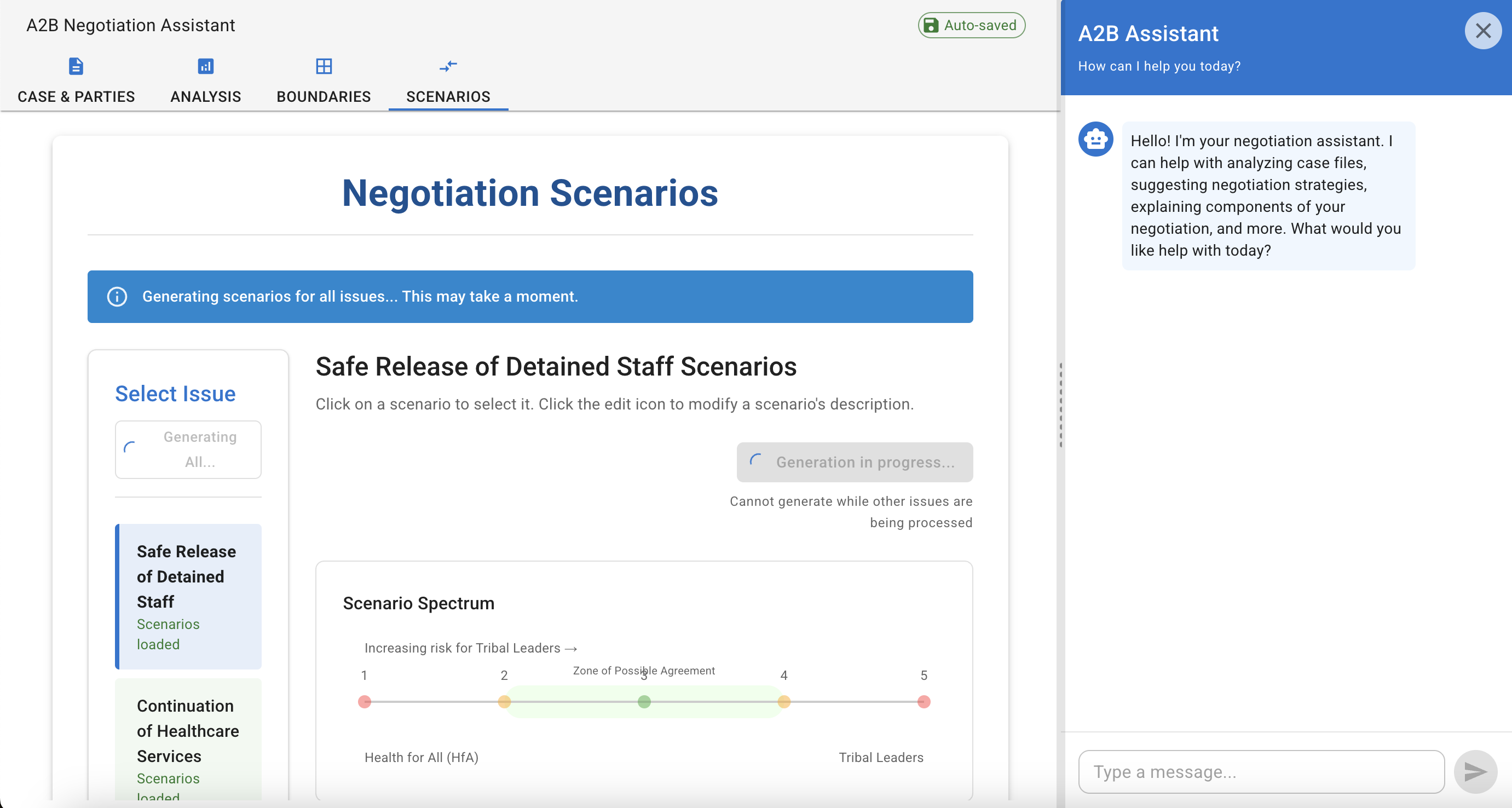 AI for Humanitarian Negotiations